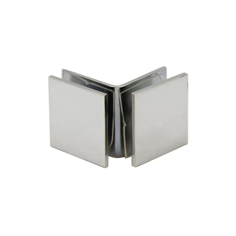 FHC Open Face Square - 90 Degree Glass Clamp For 3/8" And 1/2" Glass