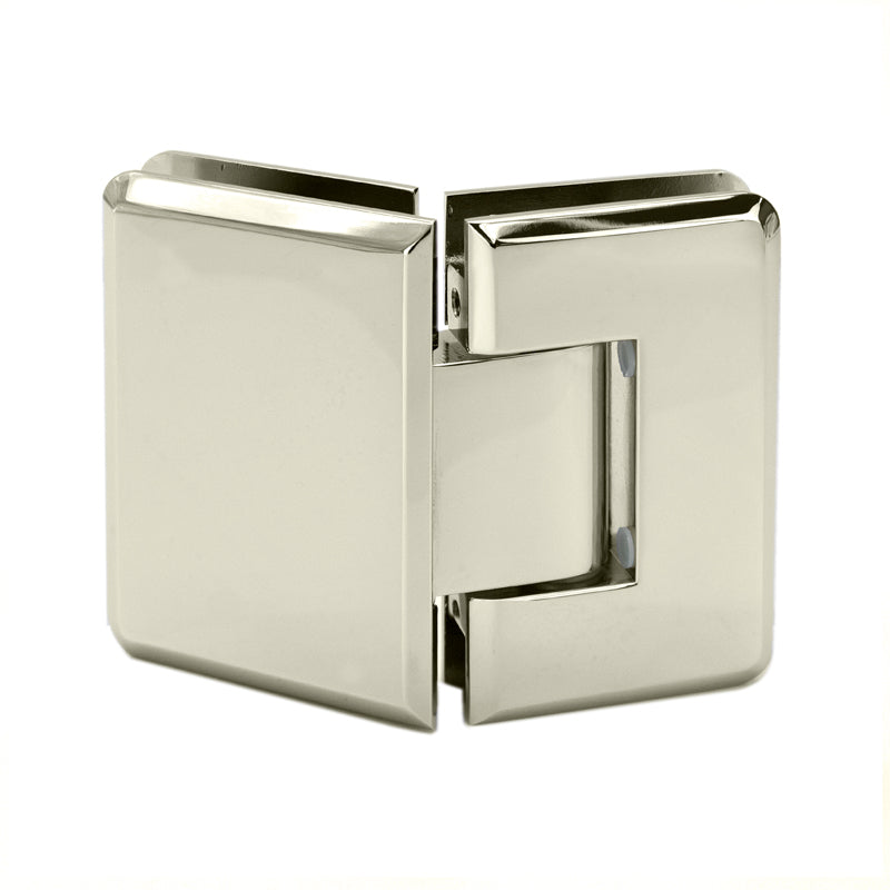 FHC Preston Series 135 Degree Adjustable Glass-To-Glass Hinge For 3/8" To 1/2" Glass