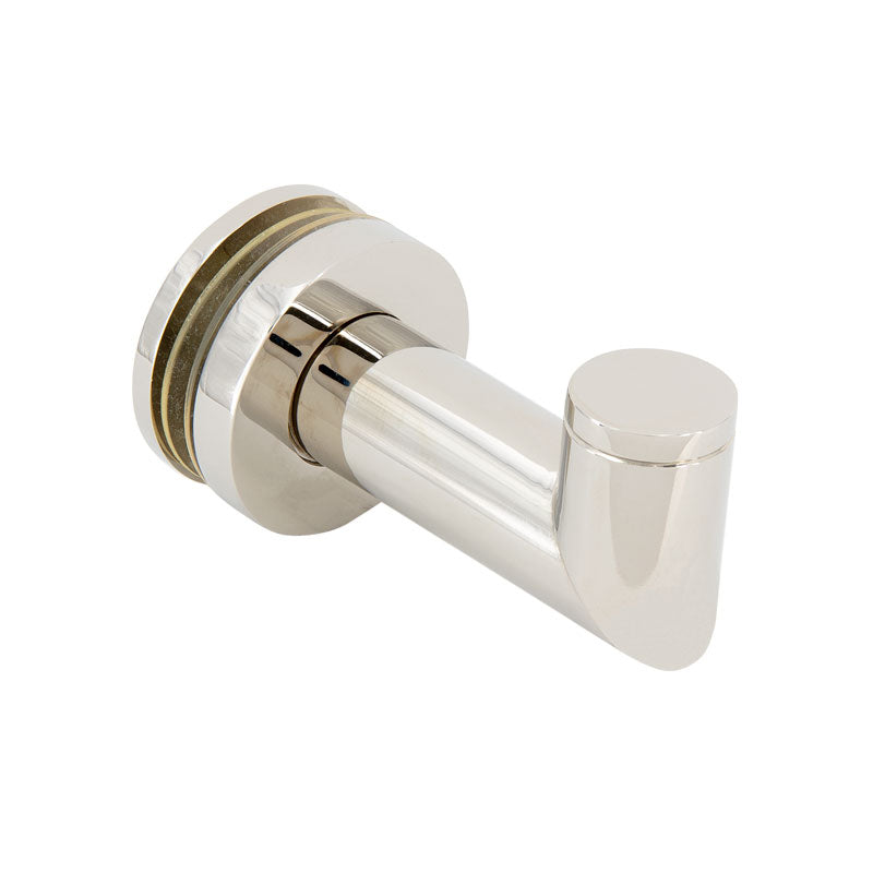 FHC Mitered Thru-Glass Towel/Robe Hook For 3/8" And 1/2" Glass