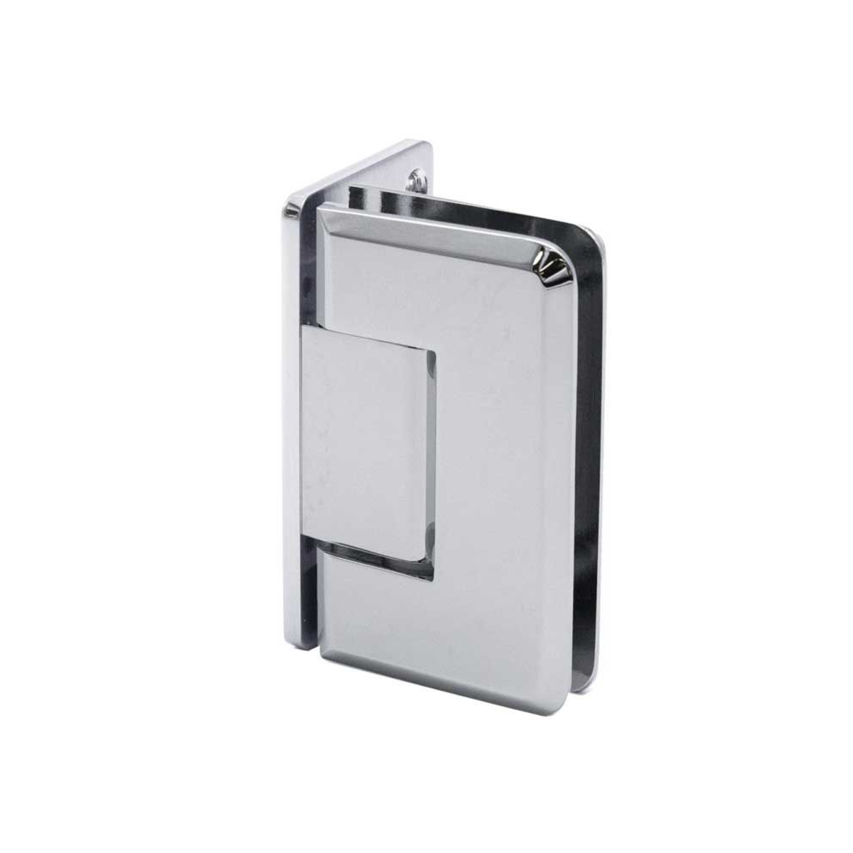 Wall to Glass Offset Back Plate Hinge- Beveled