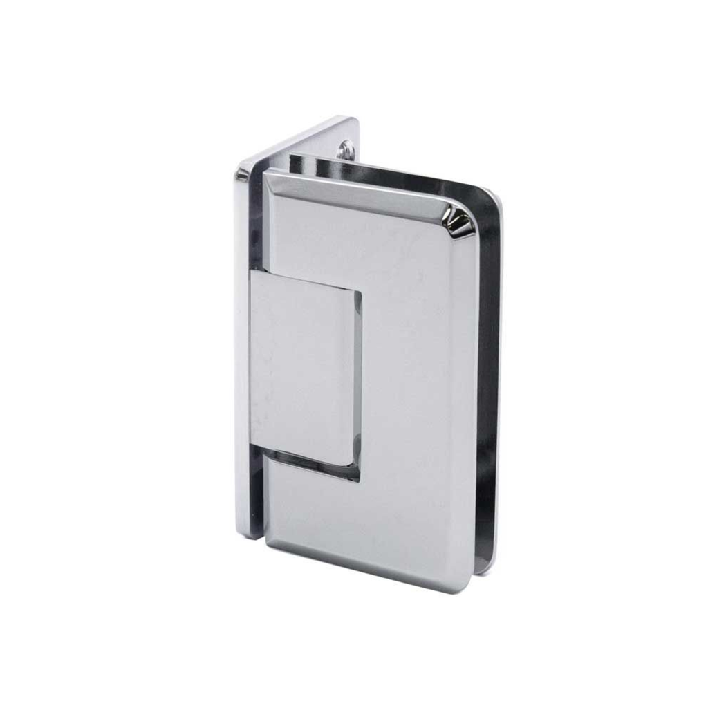 Wall to Glass Offset Back Plate Hinge- Beveled ROY-110-OS-Brushed ...