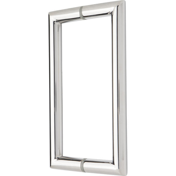 Rockwell Back to Back Tubular Mitered Corner Handle for Heavy Glass Frameless Shower Door