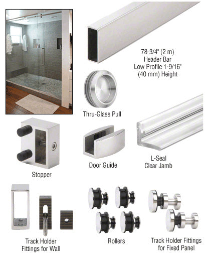 CRL Senior Deluxe Serenity Sliding Shower Door System