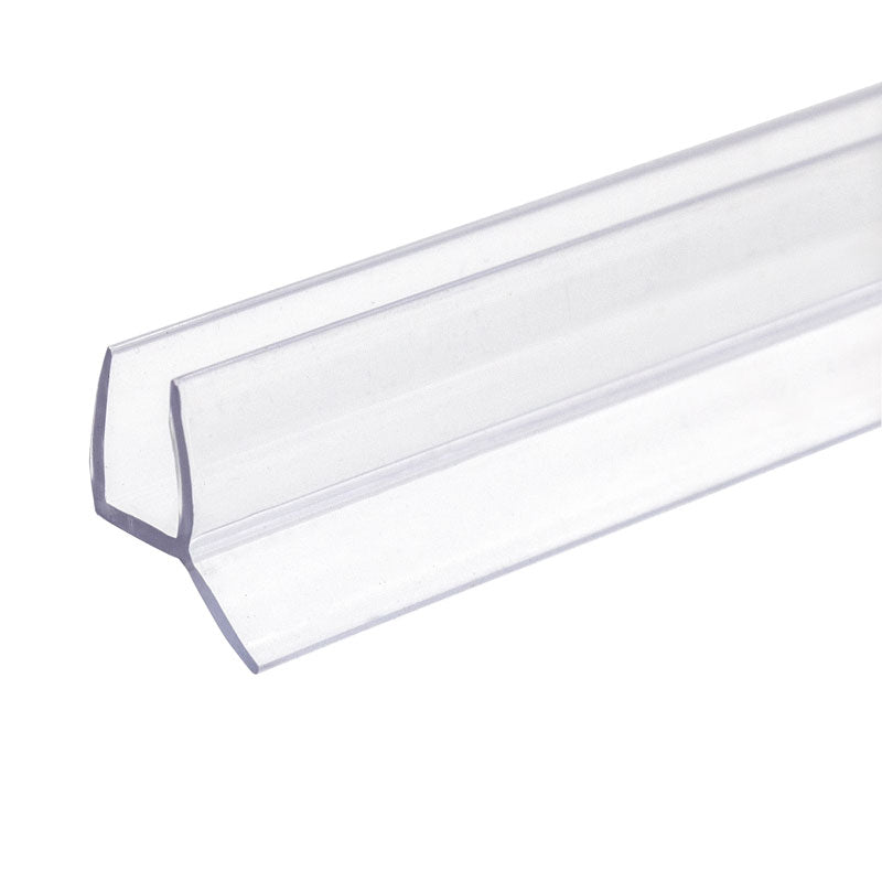 FHC Clear PVC U Shape Bottom Seal for 1/2 or 3/8 Glass
