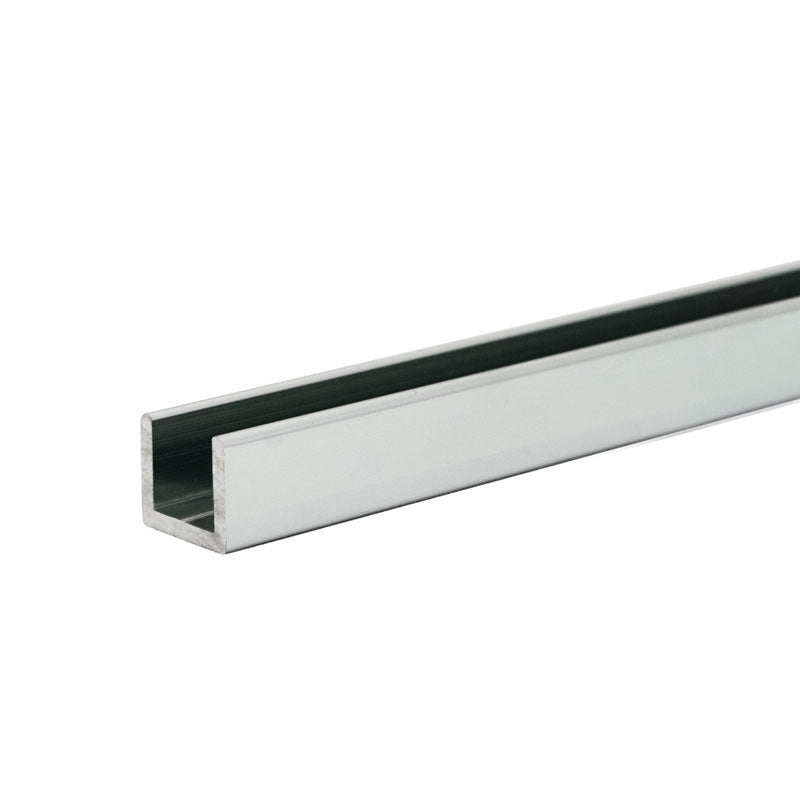 FHC 3/8" Low Profile U-Channel for Glass - 95" Long
